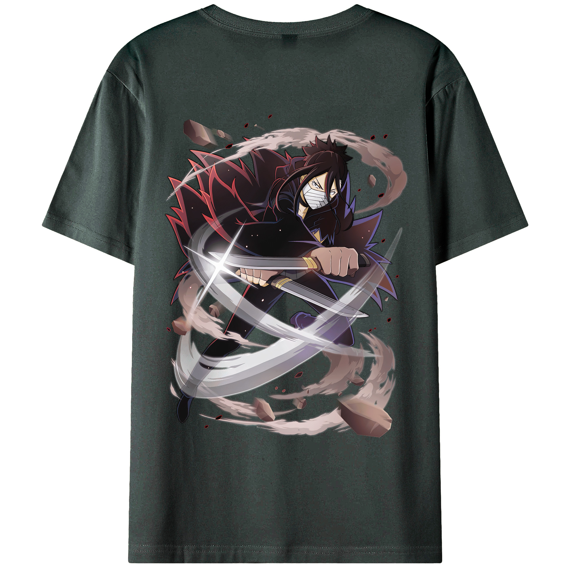 （画像用） 文豪ストレイドッグス Bungo Stray Dogs 綿100％ メンズ半袖Tシャツ（バックプリント） 通気性